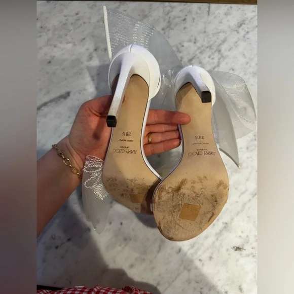 JIMMY CHOO Aveline 1000 Latte 38.5 - Picture 10 of 16